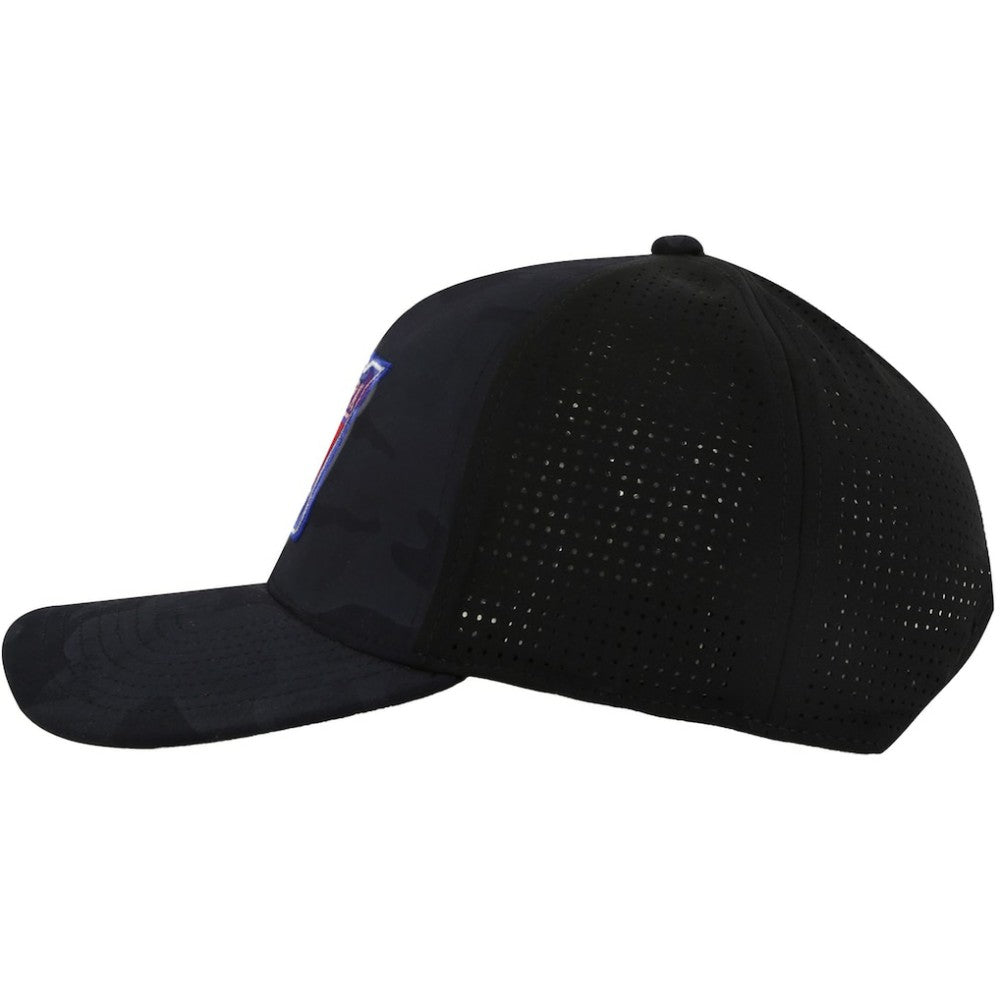 New York Rangers American Needle Valin Camo Super Tech Vented Adjustable Hat Black