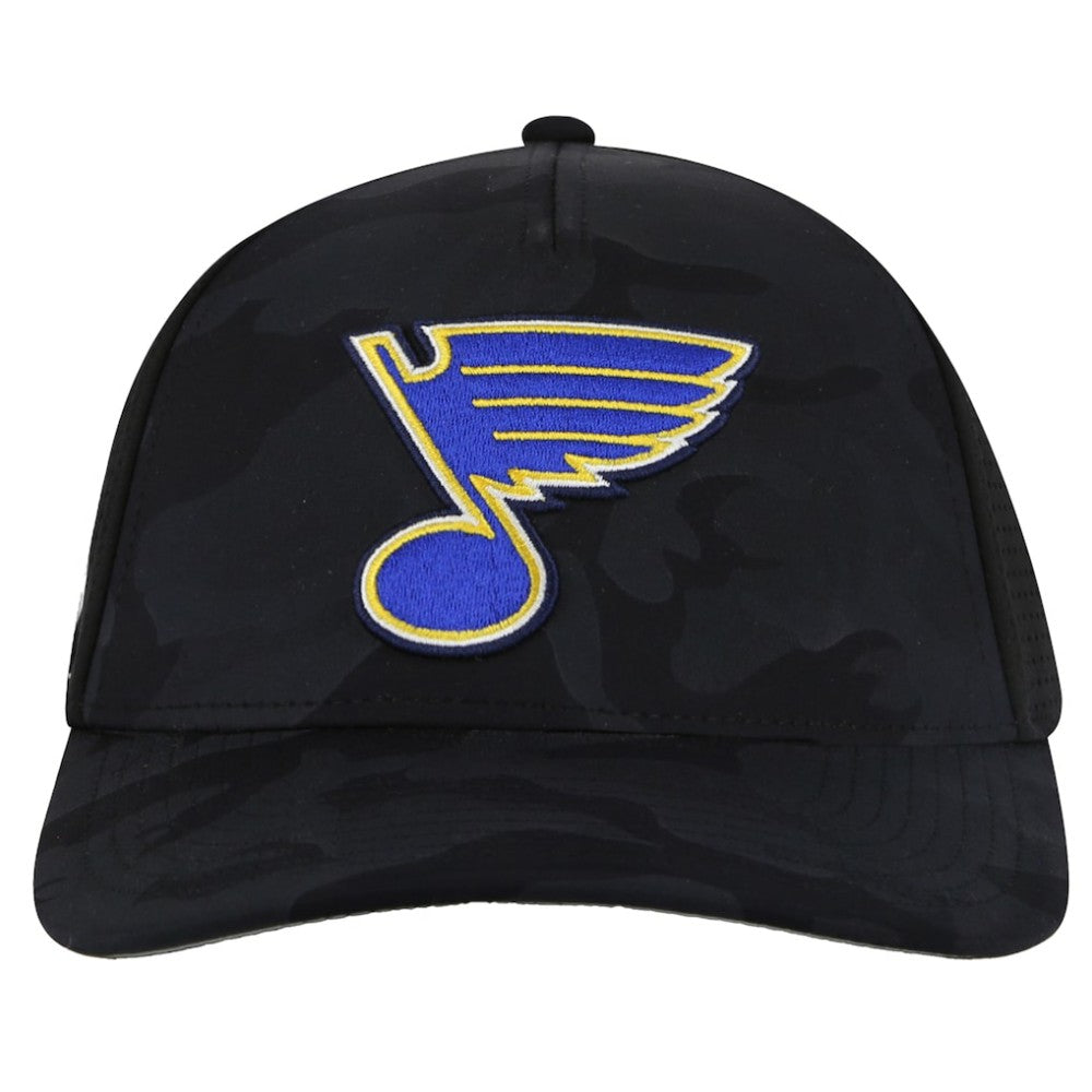 St. Louis Blues American Needle Valin Camo Super Tech Vented Adjustable Hat Black