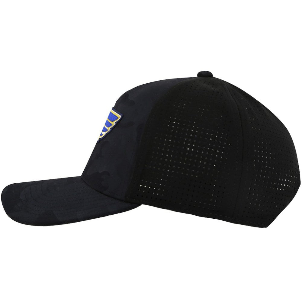 St. Louis Blues American Needle Valin Camo Super Tech Vented Adjustable Hat Black