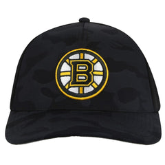 Boston Bruins American Needle Valin Camo Super Tech Vented Adjustable Hat Black
