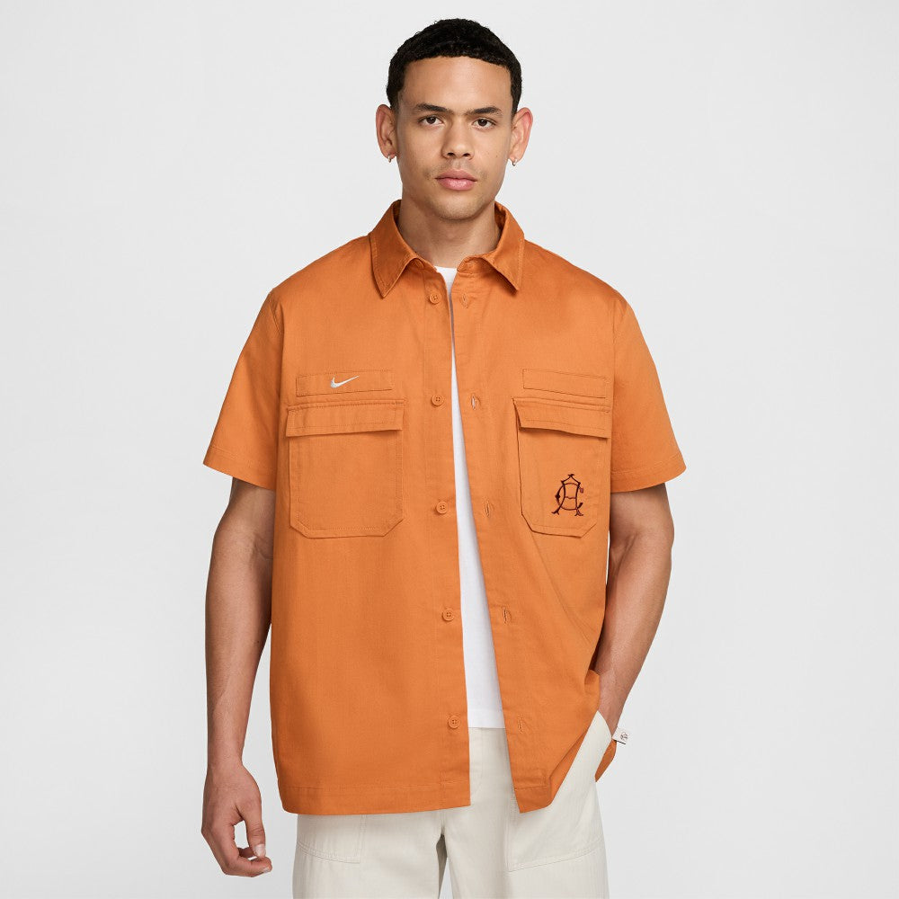 Club America CA x CA Woven Button-Down Shirt - Burnt Orange | Nike sale