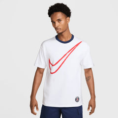 Paris Saint-Germain Swoosh T-Shirt - White | Nike outlet
