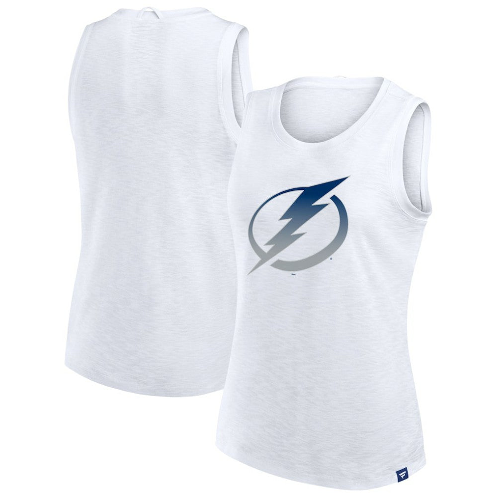 Tampa Bay Lightning Fanatics Women's Slub Tank Top White