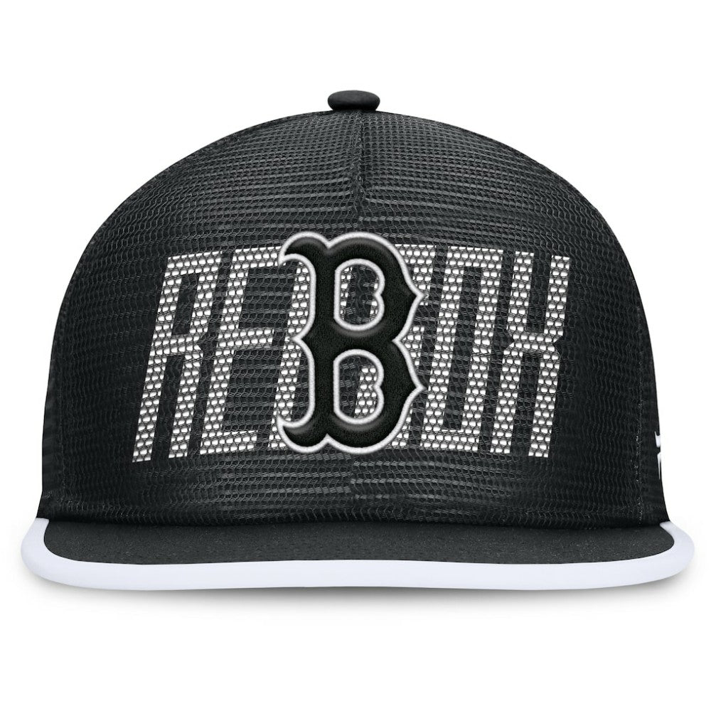 Boston Red Sox Let's Glow Line Drive Snapback Hat - Black
