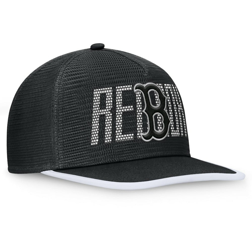 Boston Red Sox Let's Glow Line Drive Snapback Hat - Black