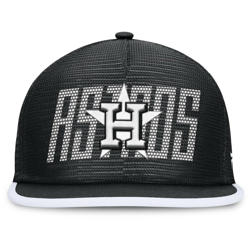 Houston Astros Let's Glow Line Drive Snapback Hat - Black
