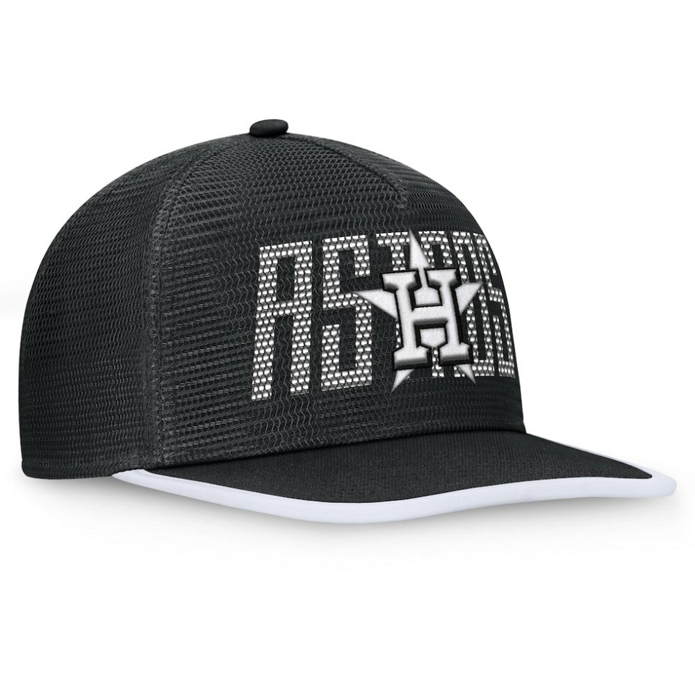 Houston Astros Let's Glow Line Drive Snapback Hat - Black