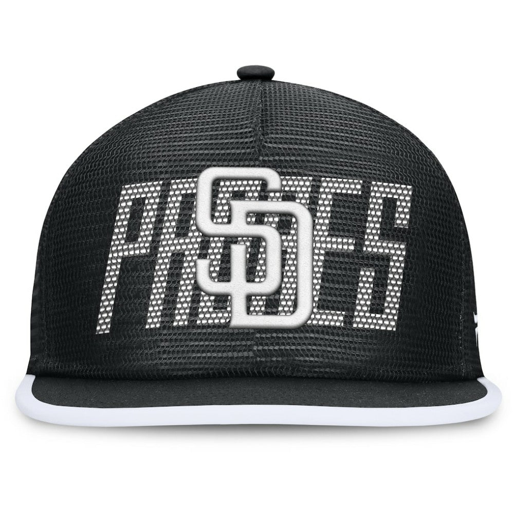 San Diego Padres Let's Glow Line Drive Snapback Hat - Black