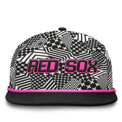 Boston Red Sox Let's Glow Moon Shot Snapback Hat - Black