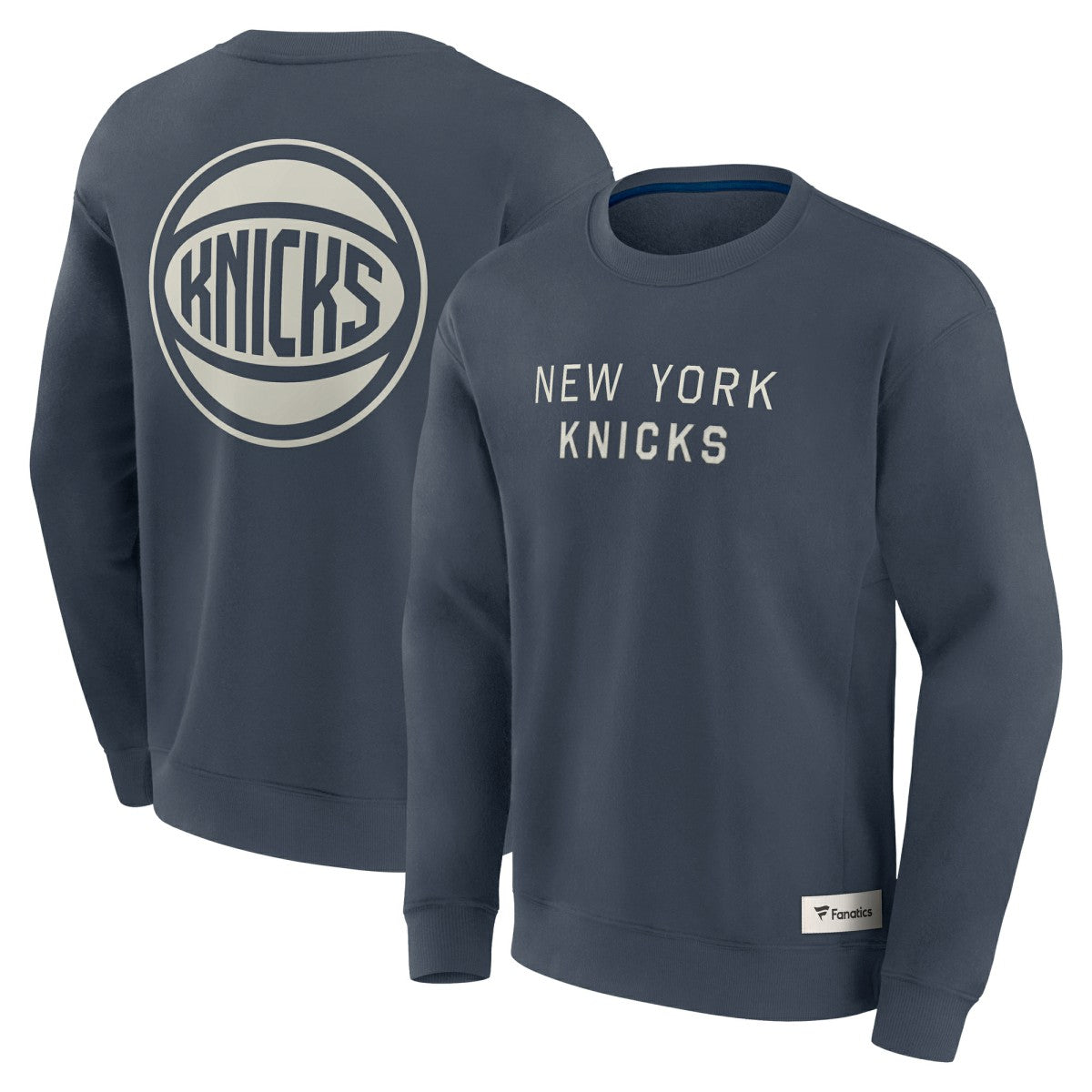 New York Knicks Elements Future Ground Lettering Pullover Sweatshirt - Blue | Fanatics discount