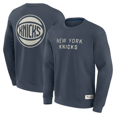New York Knicks Elements Future Ground Lettering Pullover Sweatshirt - Blue | Fanatics discount