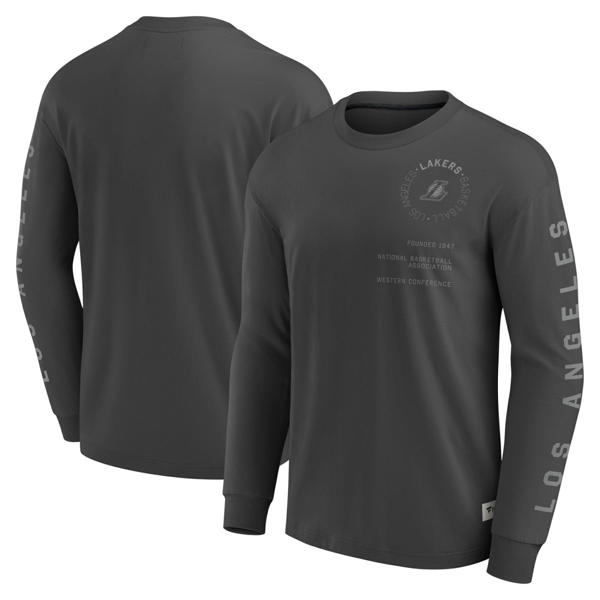 Los Angeles Lakers Elements Future Ground Tonal Info Long Sleeve T-Shirt - Gray | Fanatics on sale