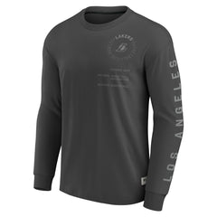 Los Angeles Lakers Elements Future Ground Tonal Info Long Sleeve T-Shirt - Gray | Fanatics on sale