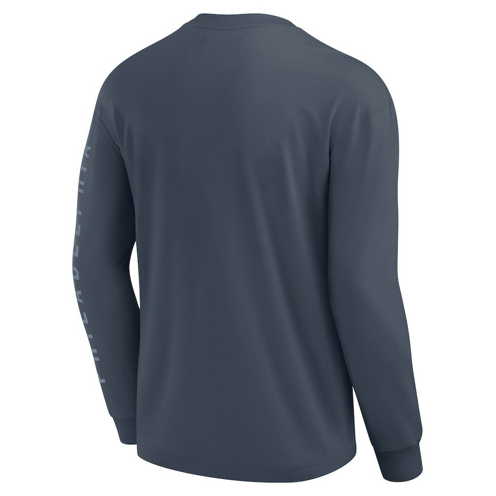 Philadelphia 76ers Elements Future Ground Tonal Info Long Sleeve T-Shirt - Blue | Fanatics for sale