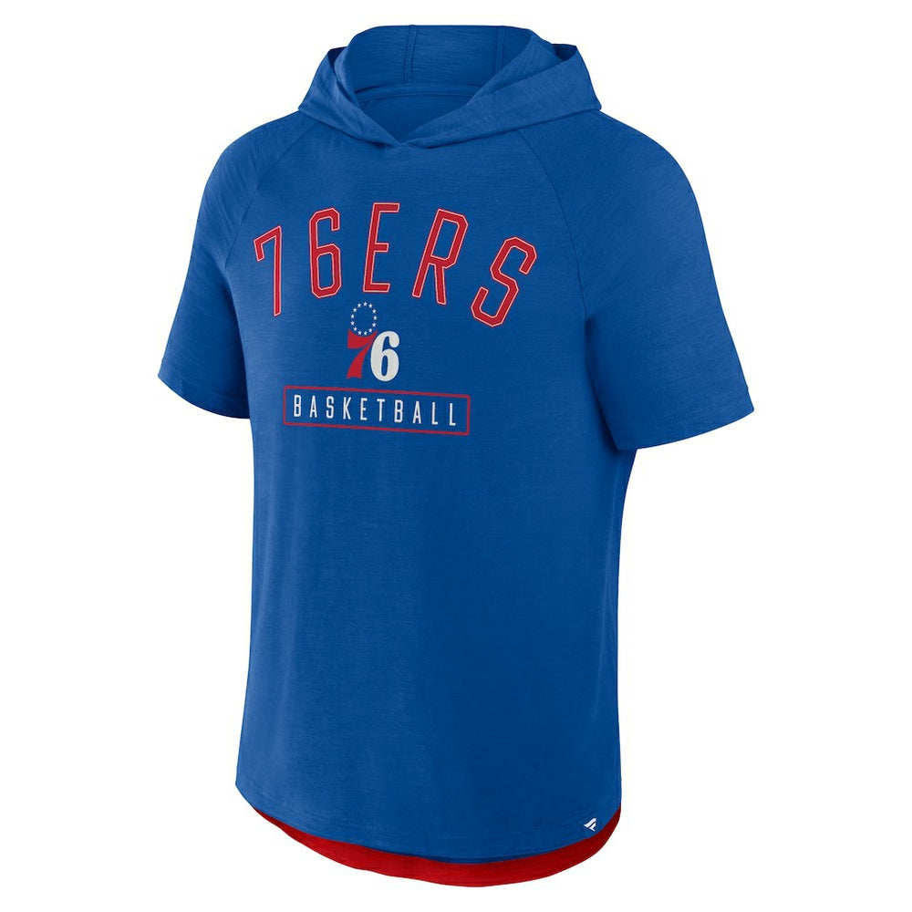 Philadelphia 76ers Pass Legend Raglan Hoodie T-Shirt - Royal | Fanatics for sale
