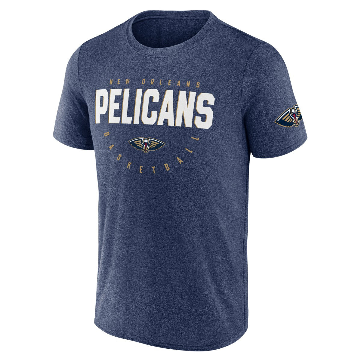 New Orleans Pelicans Logo Athletic Block Practice Performance T-Shirt - Heather Navy discount