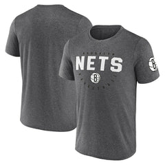 Brooklyn Nets Logo Athletic Block Practice Performance T-Shirt - Heather Charcoal sale