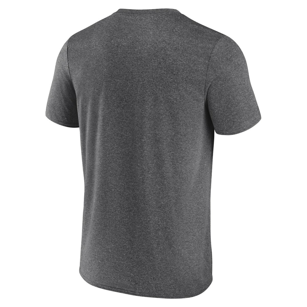 Utah Jazz Logo Athletic Block Practice Performance T-Shirt - Heather Charcoal on sale