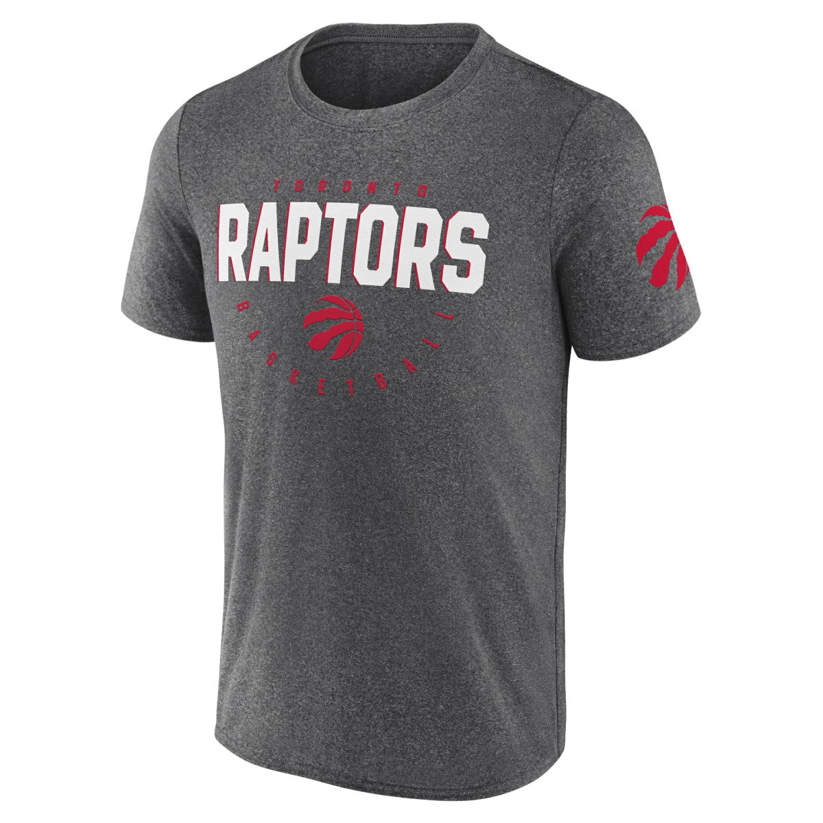 Toronto Raptors Logo Athletic Block Practice Performance T-Shirt - Heather Charcoal shop