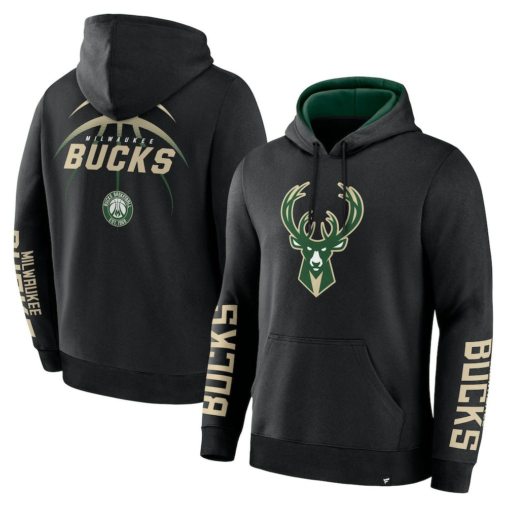 Milwaukee Bucks Legacy Guard Pullover Hoodie - Black | Fanatics cheap