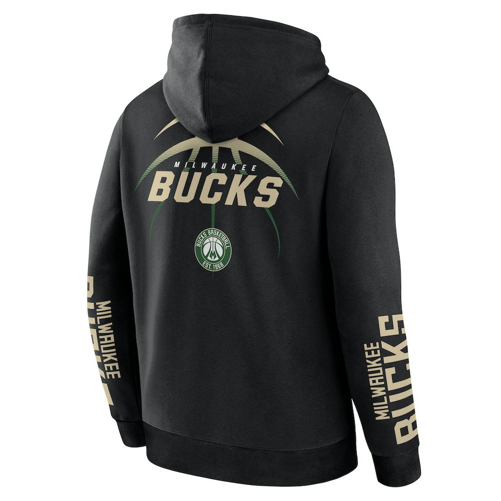 Milwaukee Bucks Legacy Guard Pullover Hoodie - Black | Fanatics cheap