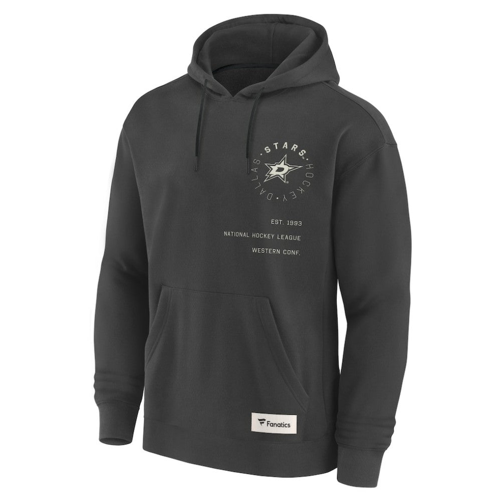 Dallas Stars Fanatics Future Ground Info Pullover Hoodie Charcoal
