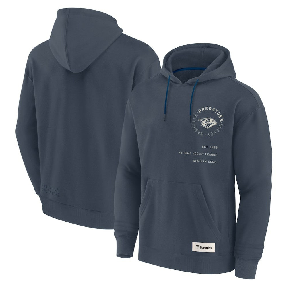 Nashville Predators Fanatics Future Ground Info Pullover Hoodie Navy