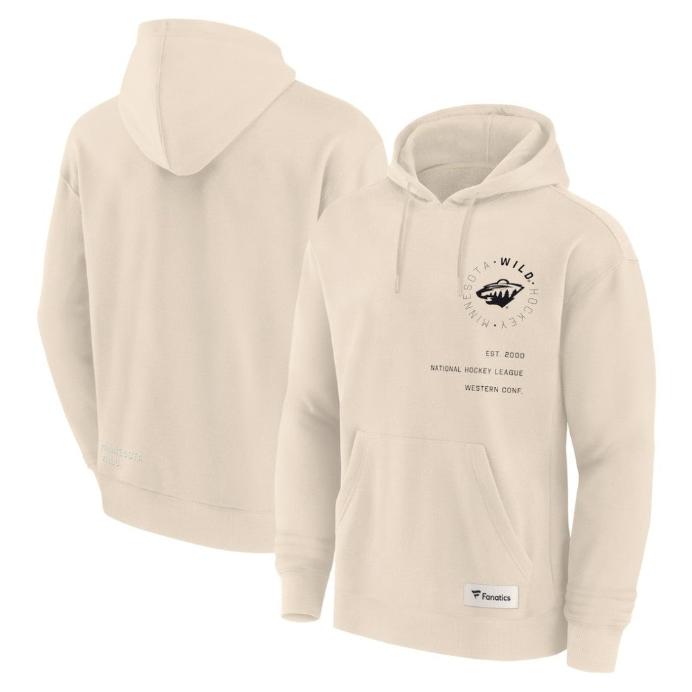 Minnesota Wild Fanatics Future Ground Info Pullover Hoodie Cream
