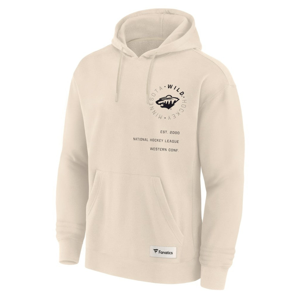 Minnesota Wild Fanatics Future Ground Info Pullover Hoodie Cream