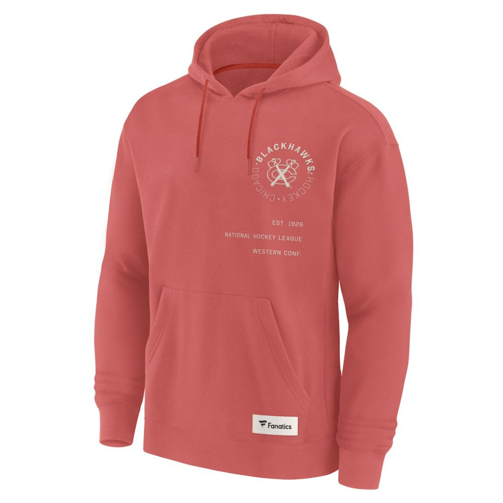 Chicago Blackhawks Fanatics Future Ground Info Pullover Hoodie Red