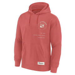 New York Rangers Fanatics Future Ground Info Pullover Hoodie Red
