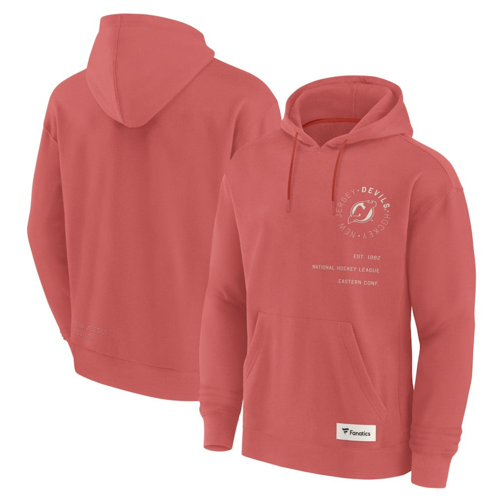 New Jersey Devils Fanatics Future Ground Info Pullover Hoodie Red