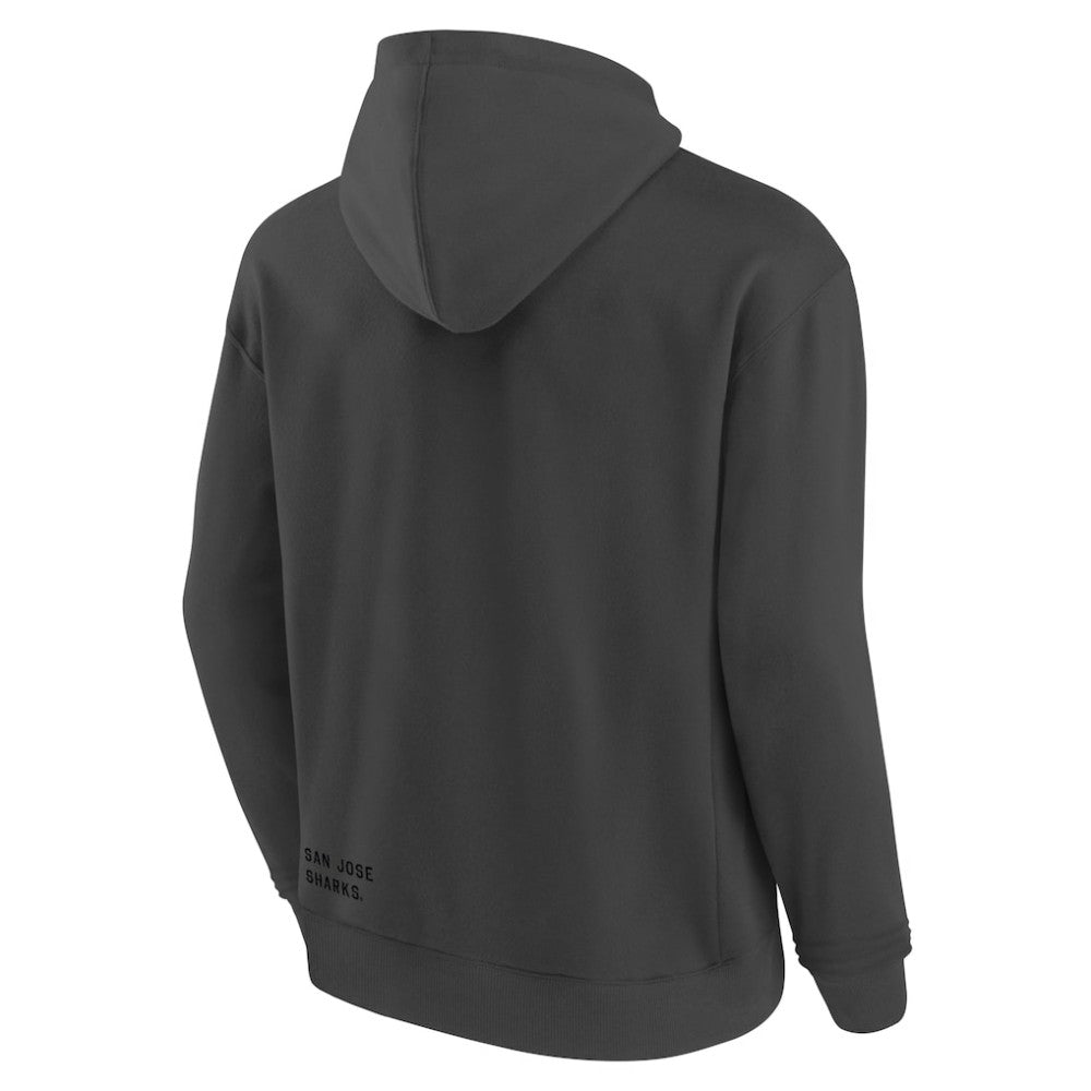 San Jose Sharks Fanatics Future Ground Info Pullover Hoodie Charcoal