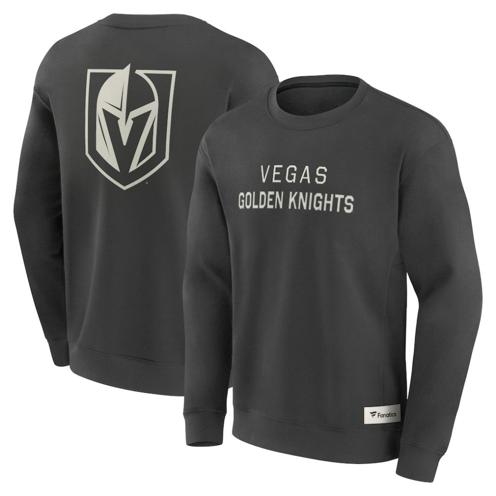 Vegas Golden Knights Fanatics Elements Future Ground Lettering Pullover Sweatshirt Charcoal