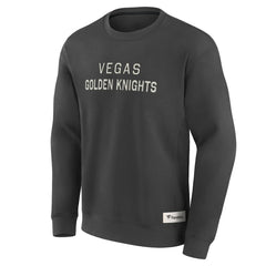 Vegas Golden Knights Fanatics Elements Future Ground Lettering Pullover Sweatshirt Charcoal