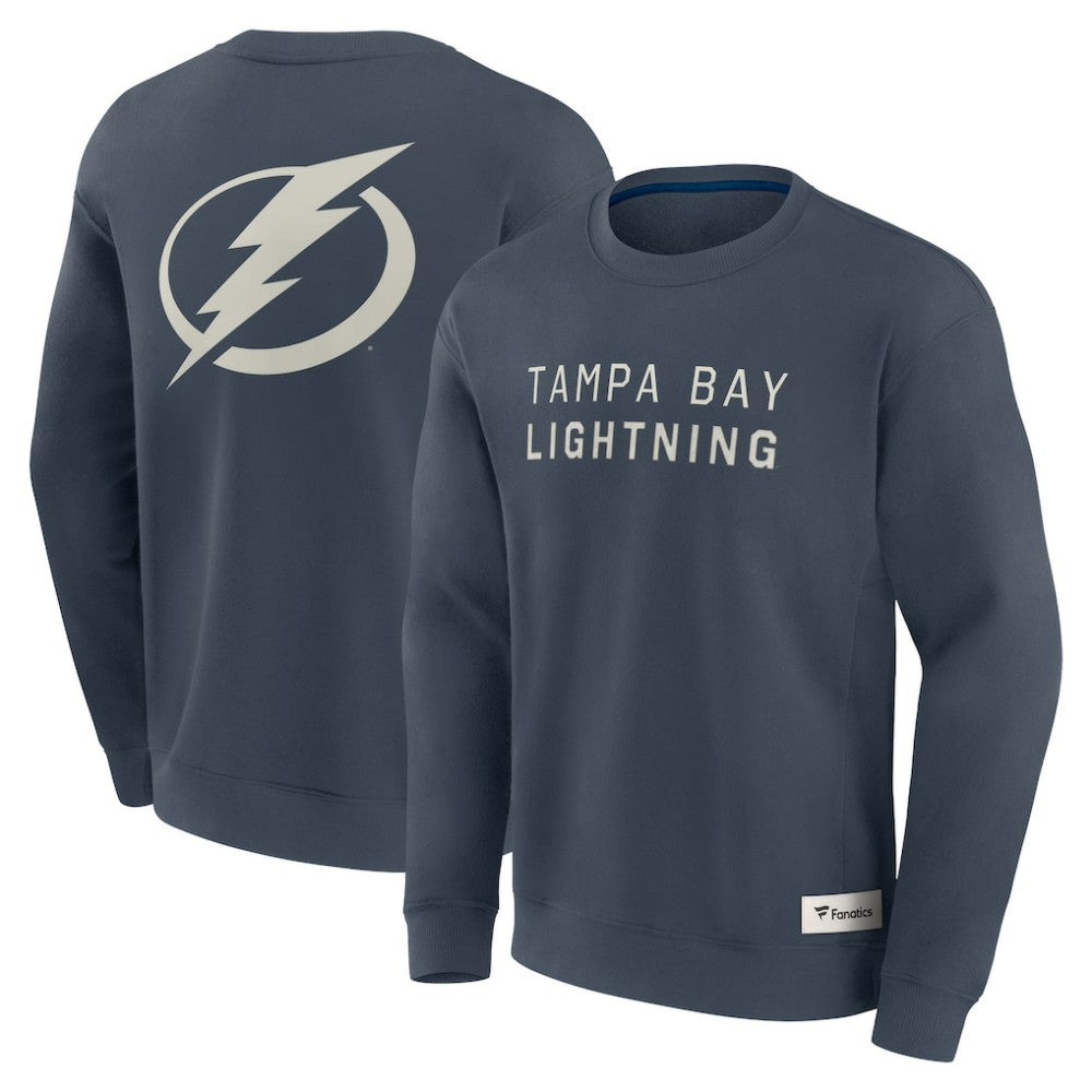 Tampa Bay Lightning Fanatics Elements Future Ground Lettering Pullover Sweatshirt Blue