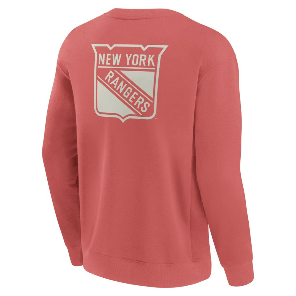 New York Rangers Fanatics Elements Future Ground Lettering Pullover Sweatshirt Red