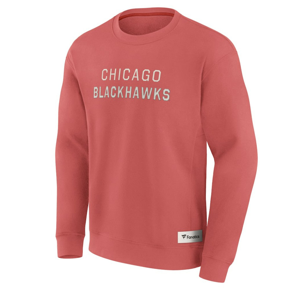 Chicago Blackhawks Fanatics Elements Future Ground Lettering Pullover Sweatshirt Red