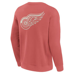 Detroit Red Wings Fanatics Elements Future Ground Lettering Pullover Sweatshirt Red