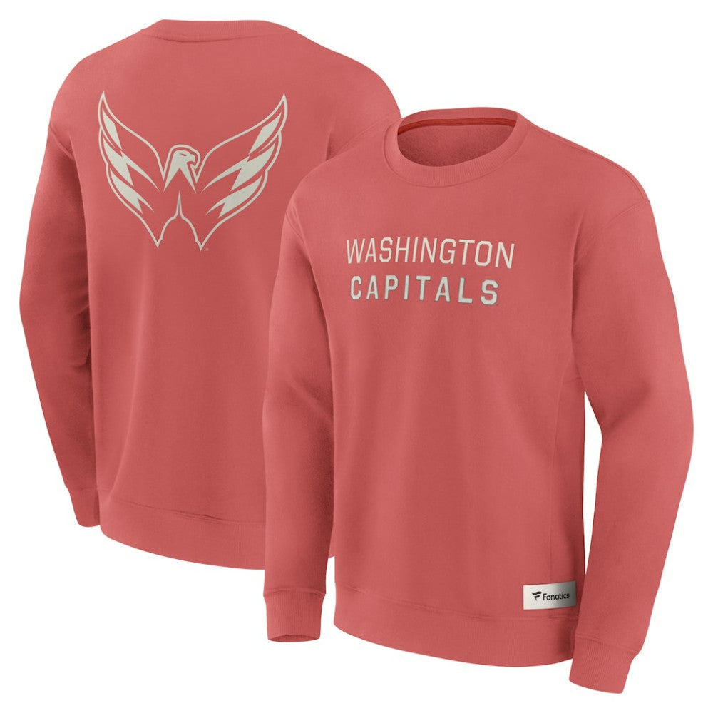Washington Capitals Fanatics Elements Future Ground Lettering Pullover Sweatshirt Red