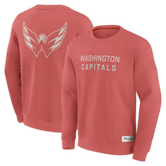 Washington Capitals Fanatics Elements Future Ground Lettering Pullover Sweatshirt Red