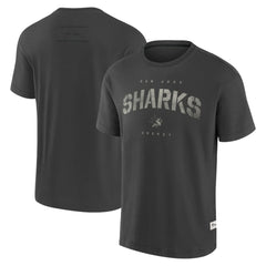 San Jose Sharks Fanatics Elements Weathered Tonal Future Ground T-Shirt Charcoal
