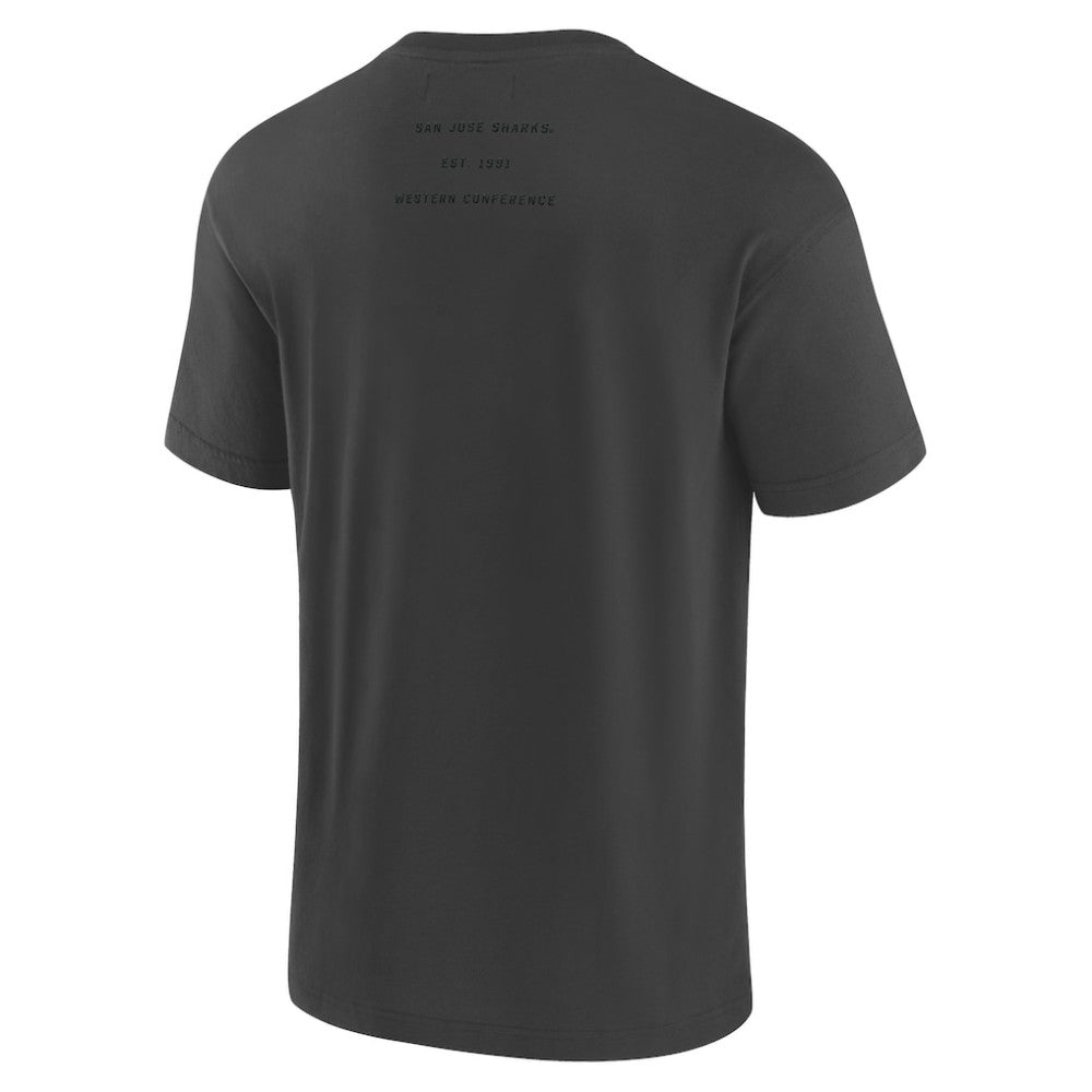 San Jose Sharks Fanatics Elements Weathered Tonal Future Ground T-Shirt Charcoal