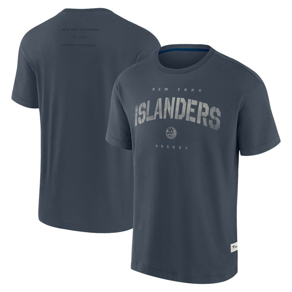 New York Islanders Fanatics Elements Weathered Tonal Future Ground T-Shirt Navy