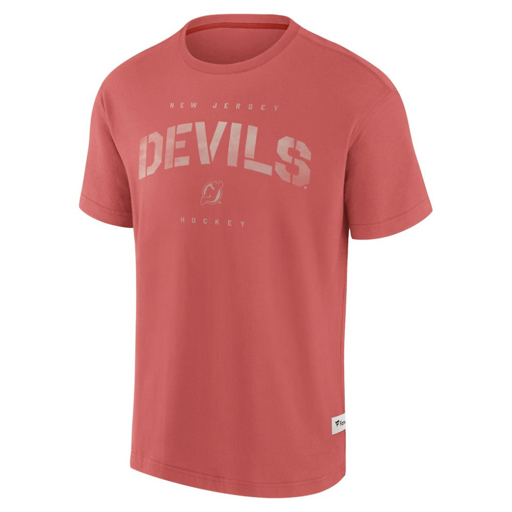 New Jersey Devils Fanatics Elements Weathered Tonal Future Ground T-Shirt Red
