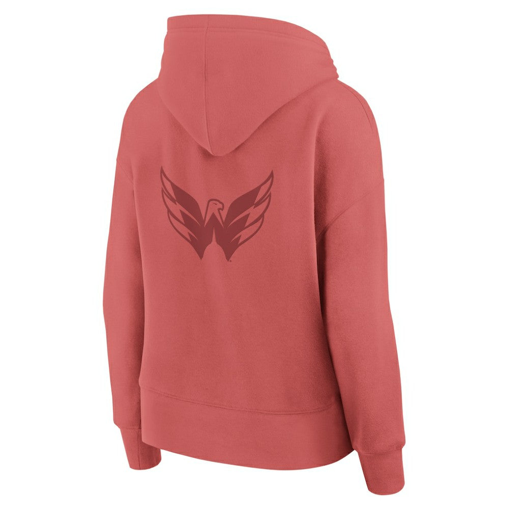 Washington Capitals Fanatics Women's Elements Future Ground Subtle Tonal Pullover Hoodie Red