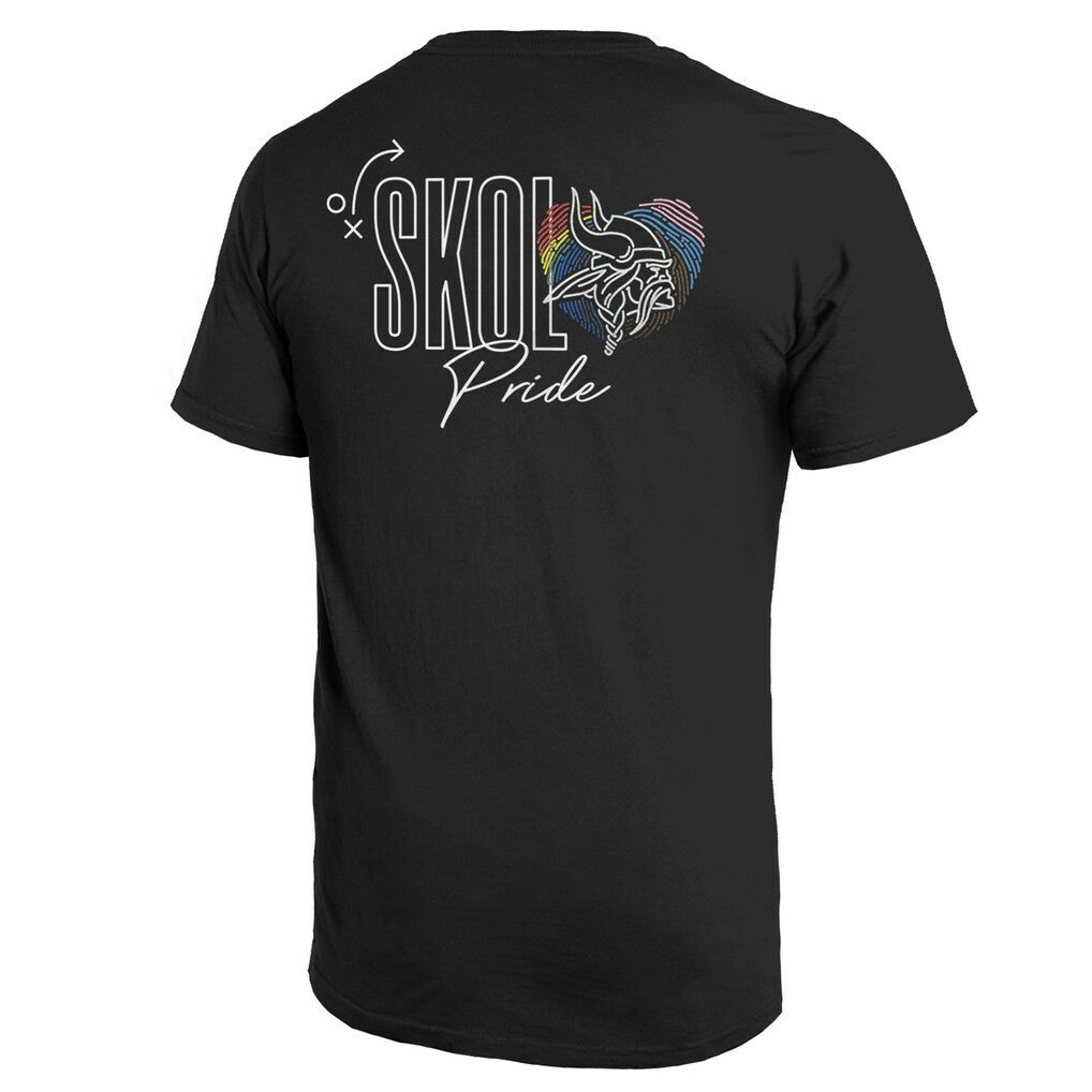 Minnesota Vikings Majestic Threads Pride Pocket T-Shirt - Black outlet