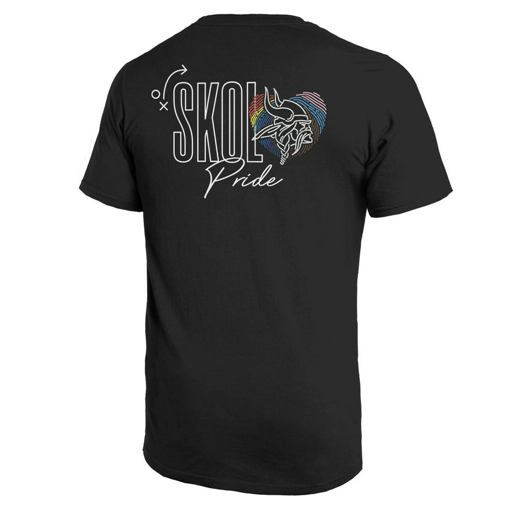 Minnesota Vikings Majestic Threads Pride Pocket T-Shirt - Black outlet