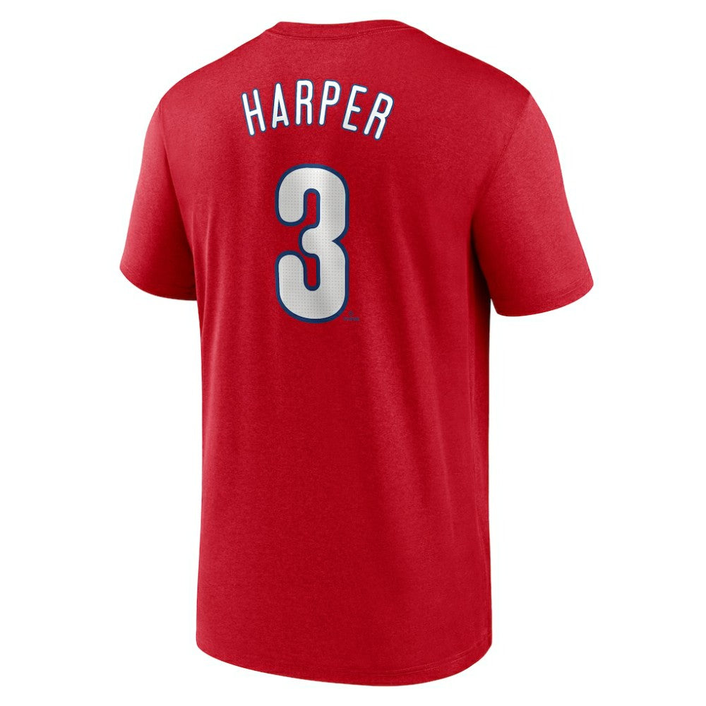 Bryce Harper Philadelphia Phillies Legend Name & Number Performance T-Shirt - Red | Nike