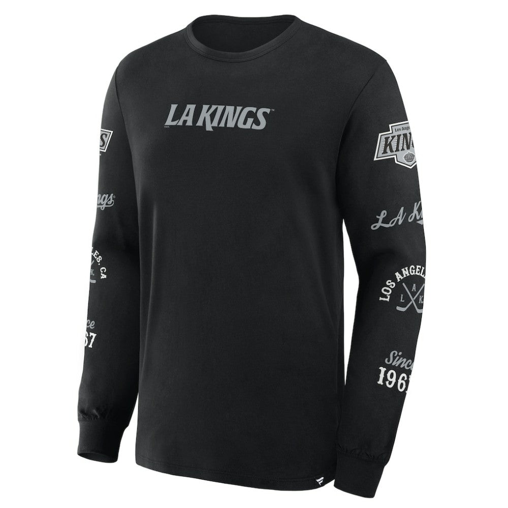 Los Angeles Kings Fanatics Boxed In Legacy Long Sleeve T-Shirt Black